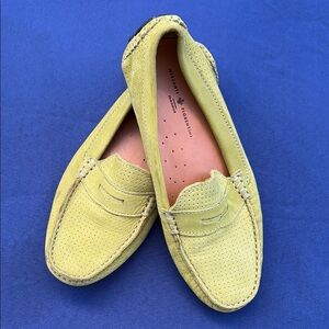 Mercanti Fiorentini Yellow Loafers Slip-Ons